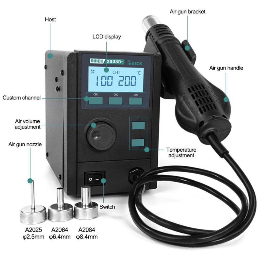 เครื่องเป่าลมร้อน QUICK 2008D+