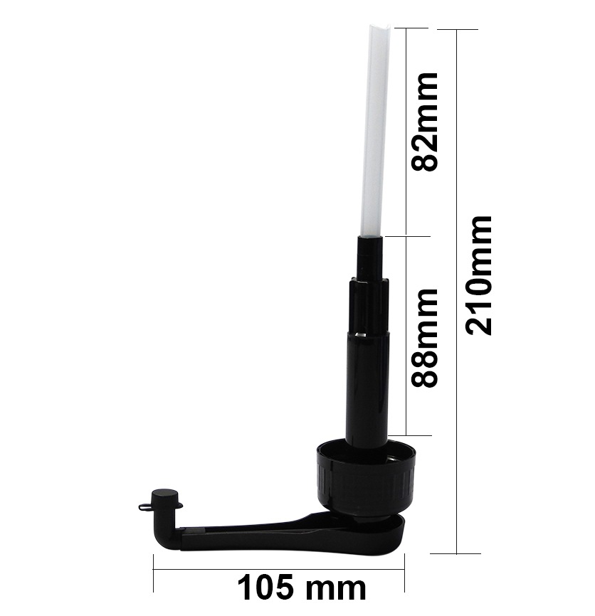 Syrup bottle with black pump