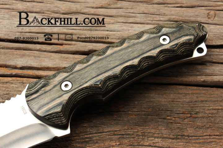 มีดใบตาย COLUMBIA รุ่น S036A 5Cr15mov ใบหนา ด้ามจับ Micarta อย่างดี พร้อมซองไนลอน