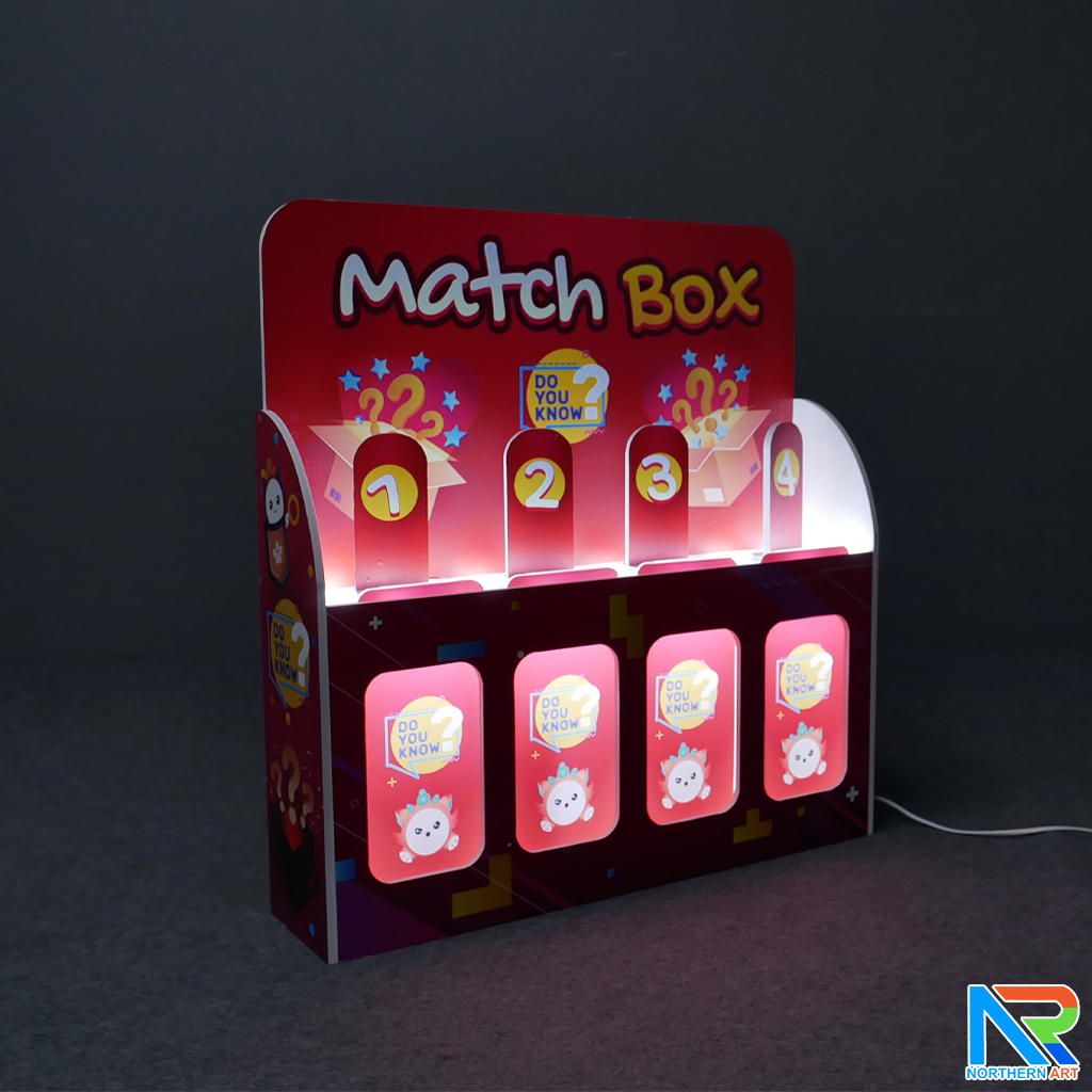 เกมส์จับคู่ เกมส์เรียงแท่ง ตั้งโต๊ะ ขนาด (W)66.5 x (D)15 x (H)70 cm. พร้อมไฟ LED เพิ่มความสว่าง