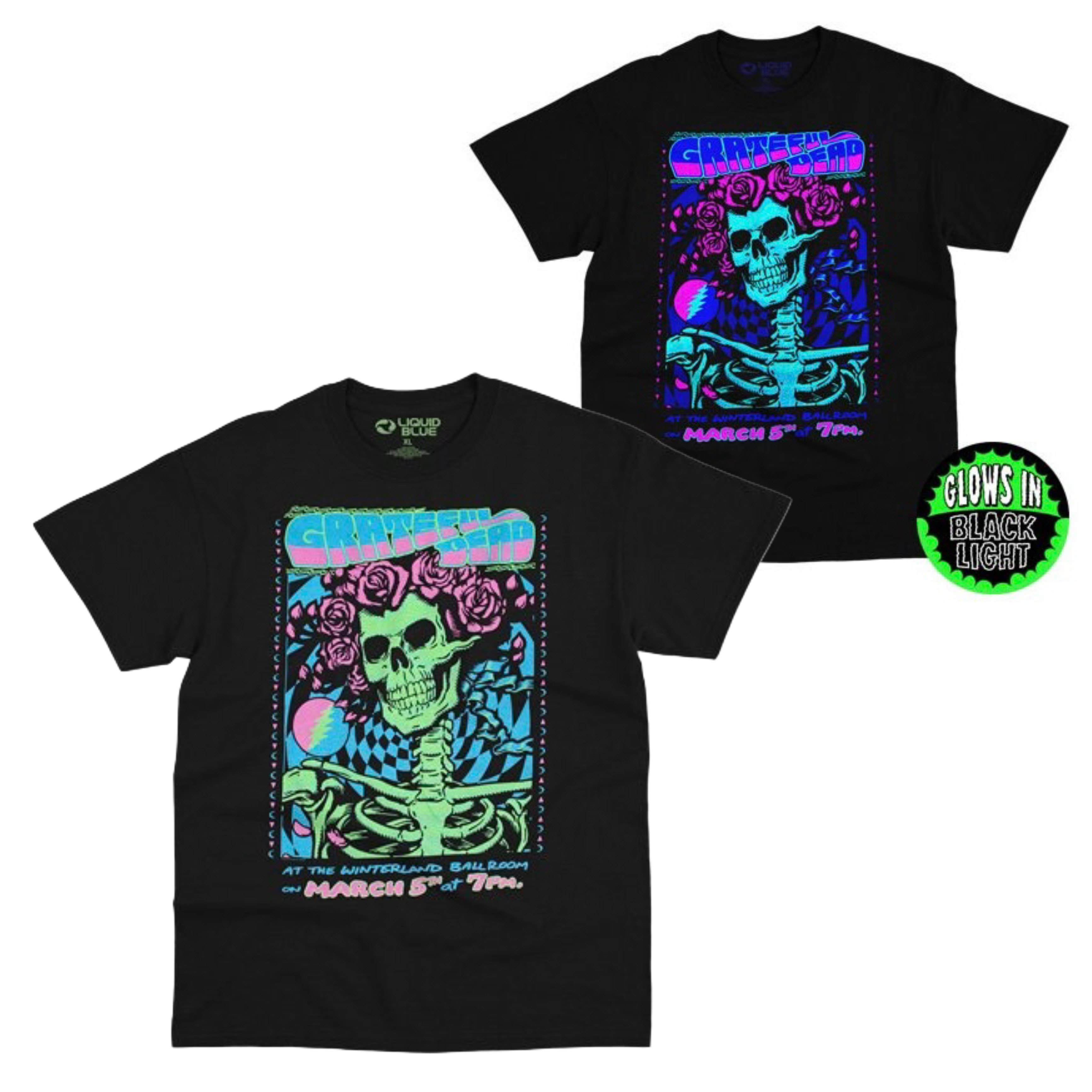 🇺🇸[PREORDER] เสื้อวง GRATEFUL DEAD T-SHIRT รวมลายสุดฮิต ลิขสิทธิ์แท้ LIQUID BLUE จาก USA