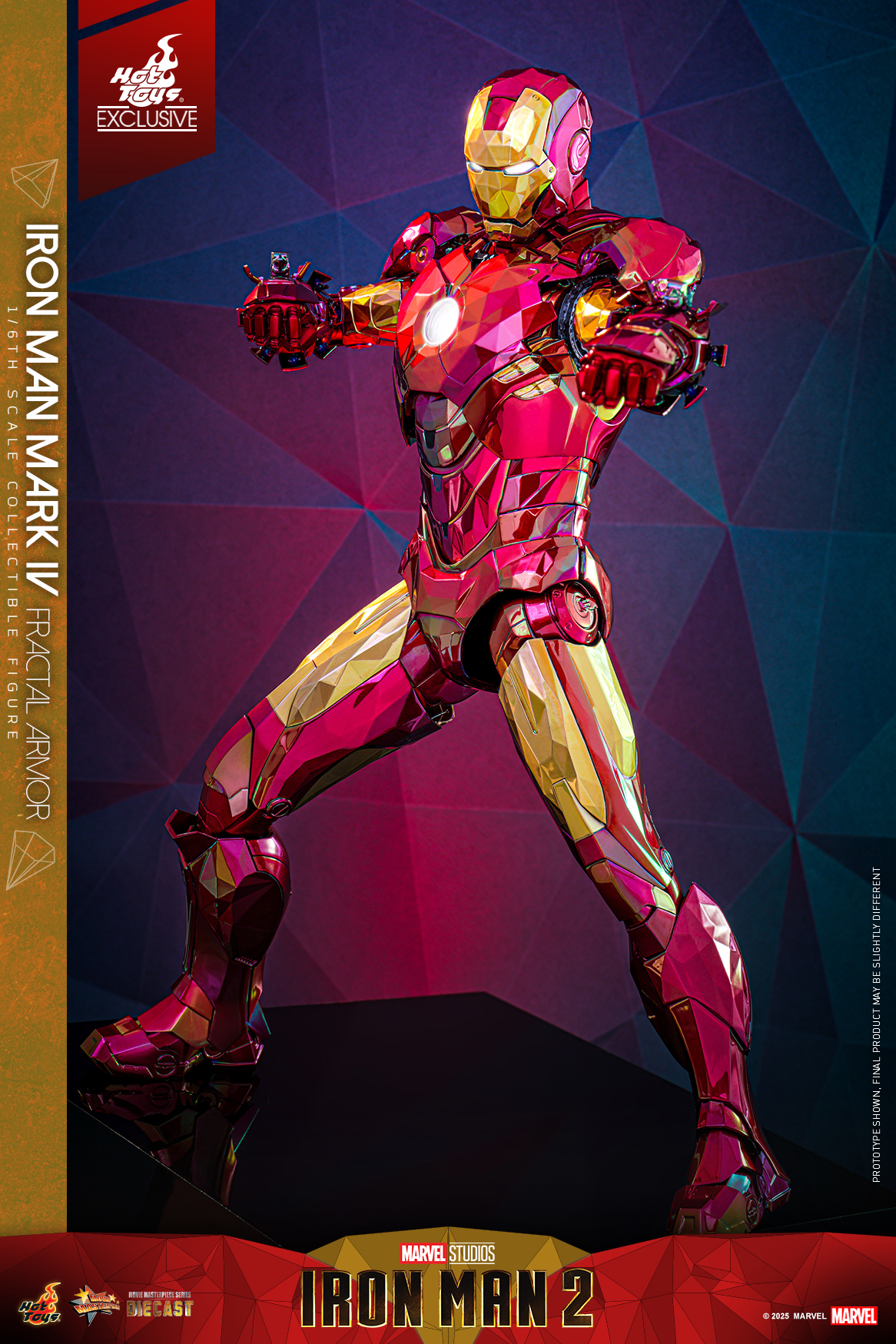 Hot Toys MMS792D70 Iron Man 2 - Iron Man Mark IV (Fractal Armor) [Hot Toys Exclusive]