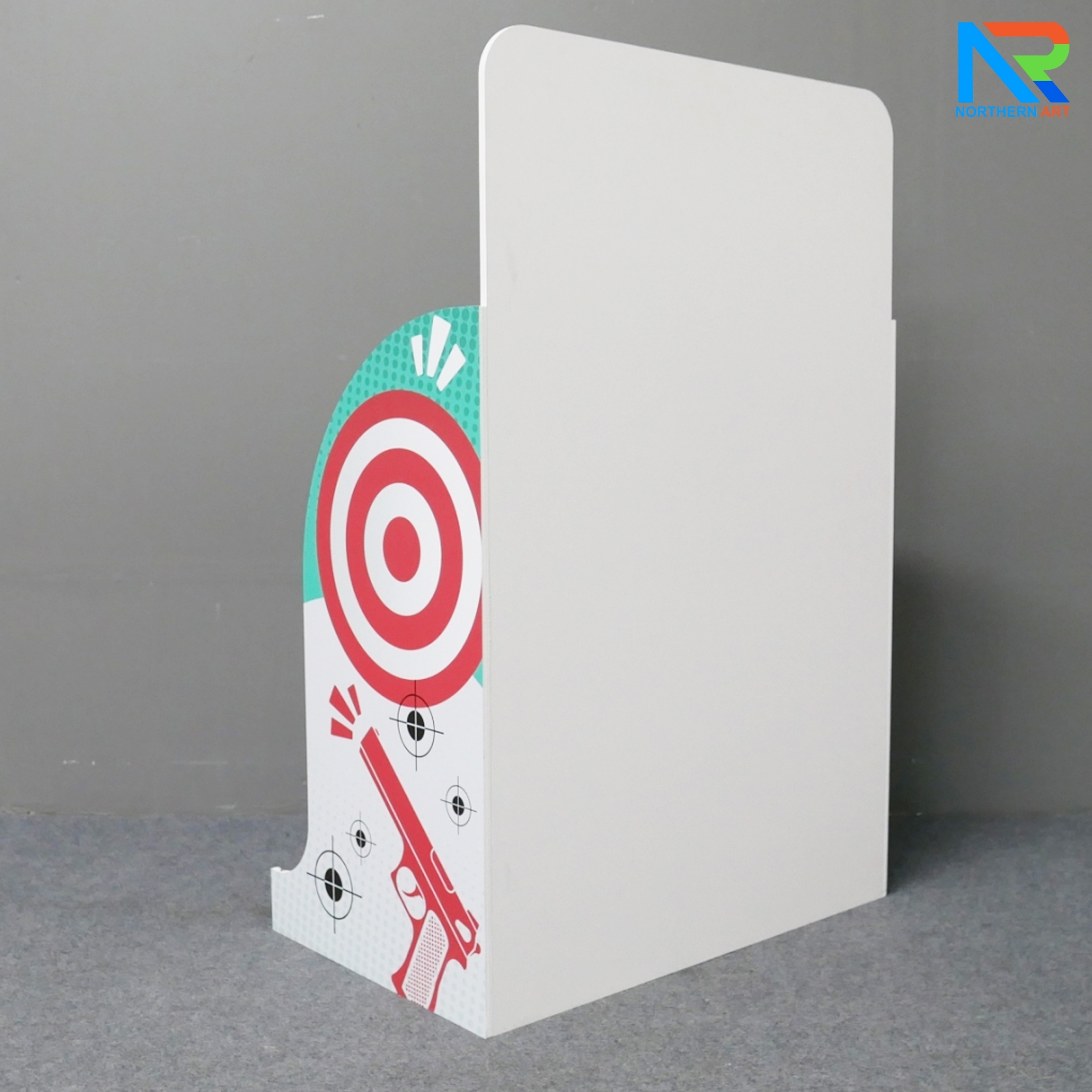 เกมส์ยิงเป้าหมุน เป้าหมุน 360 องศา จำนวน 10 เป้า จอ LED นับคะแนน พร้อมปืนกระสุนโฟม 1 ชุด