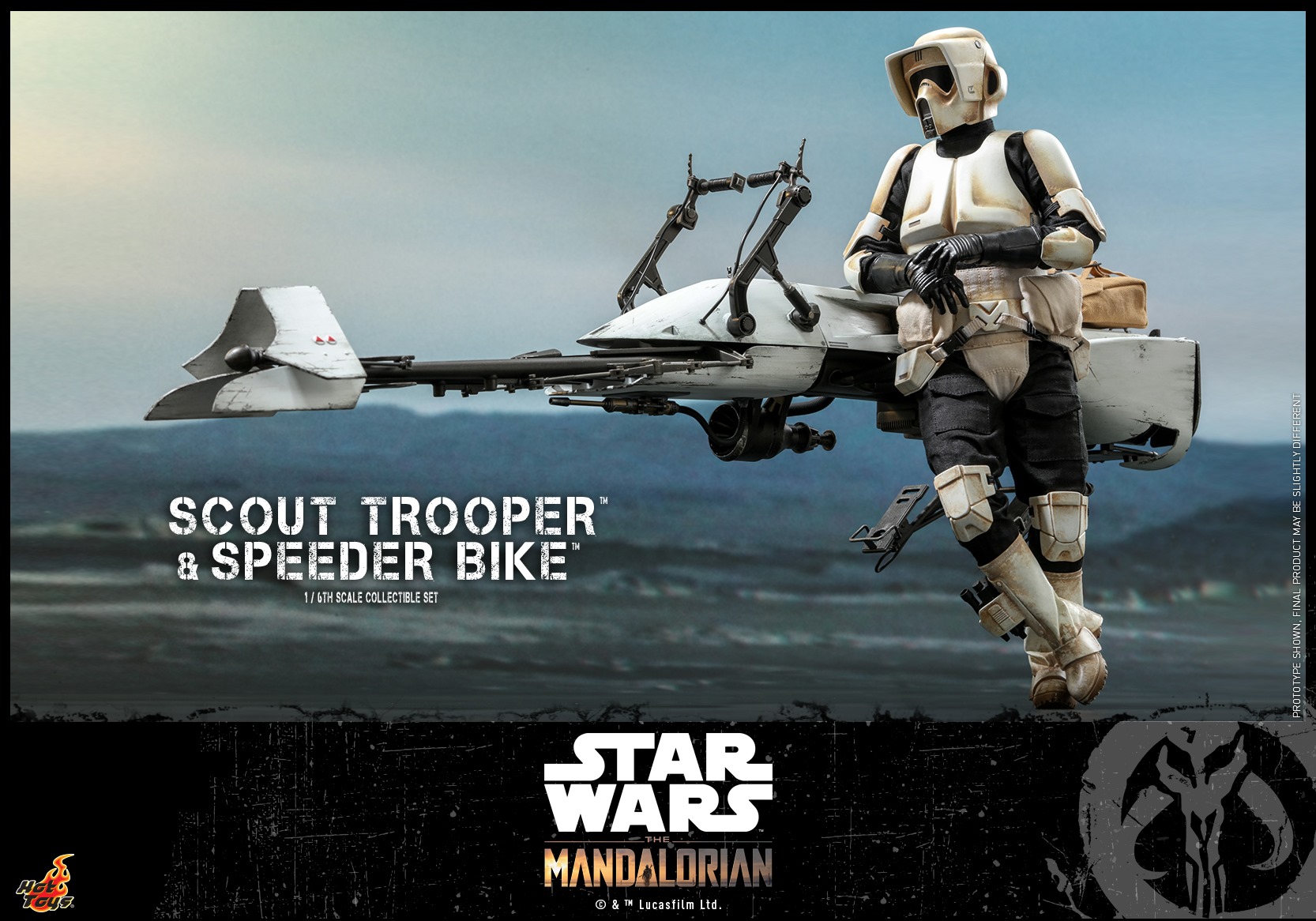 Hot Toys TMS017 The Mandalorian 1/6 Scout Trooper and Speeder Bike
