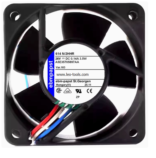 614N/2HHR 26V 0.14A 3.5W Size:60x60x25mm. EBM-PAPST
