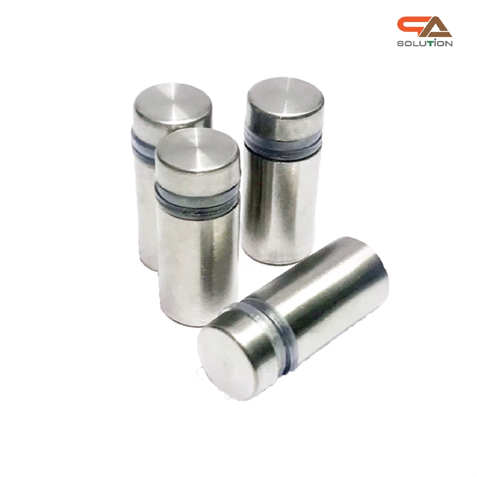 หมุดลอยสแตนเลส สีเงิน ขนาด 12x25 มม.ยึดกรอบภาพอะคริลิค หรือหมุดยึดกระจก *** ราคาต่อชื้น *** (สั่งขั้นต่ำ 12 ตัว)