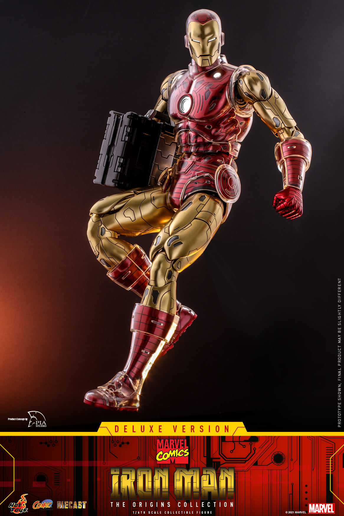 Hot Toys CMS08D38 1/6 Marvel Comics - Iron Man (Deluxe Version) [The Origins Collection]