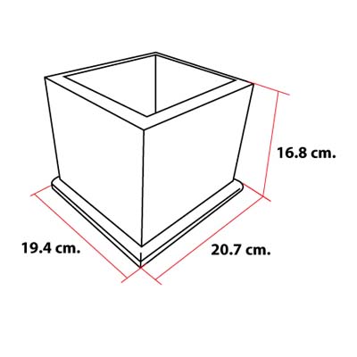 อ่างเคาะกากกาแฟ +กล่องไม้ตั้งอ่างเคาะกาก สูง 16.8 (ตัวใหญ่)