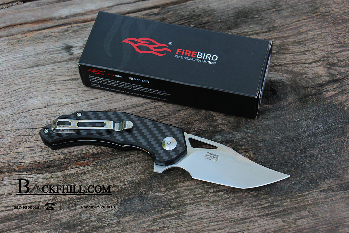 มีดพับ Ganzo Firebird รุ่น FH61-CF / D2 still ของแท้ 100%