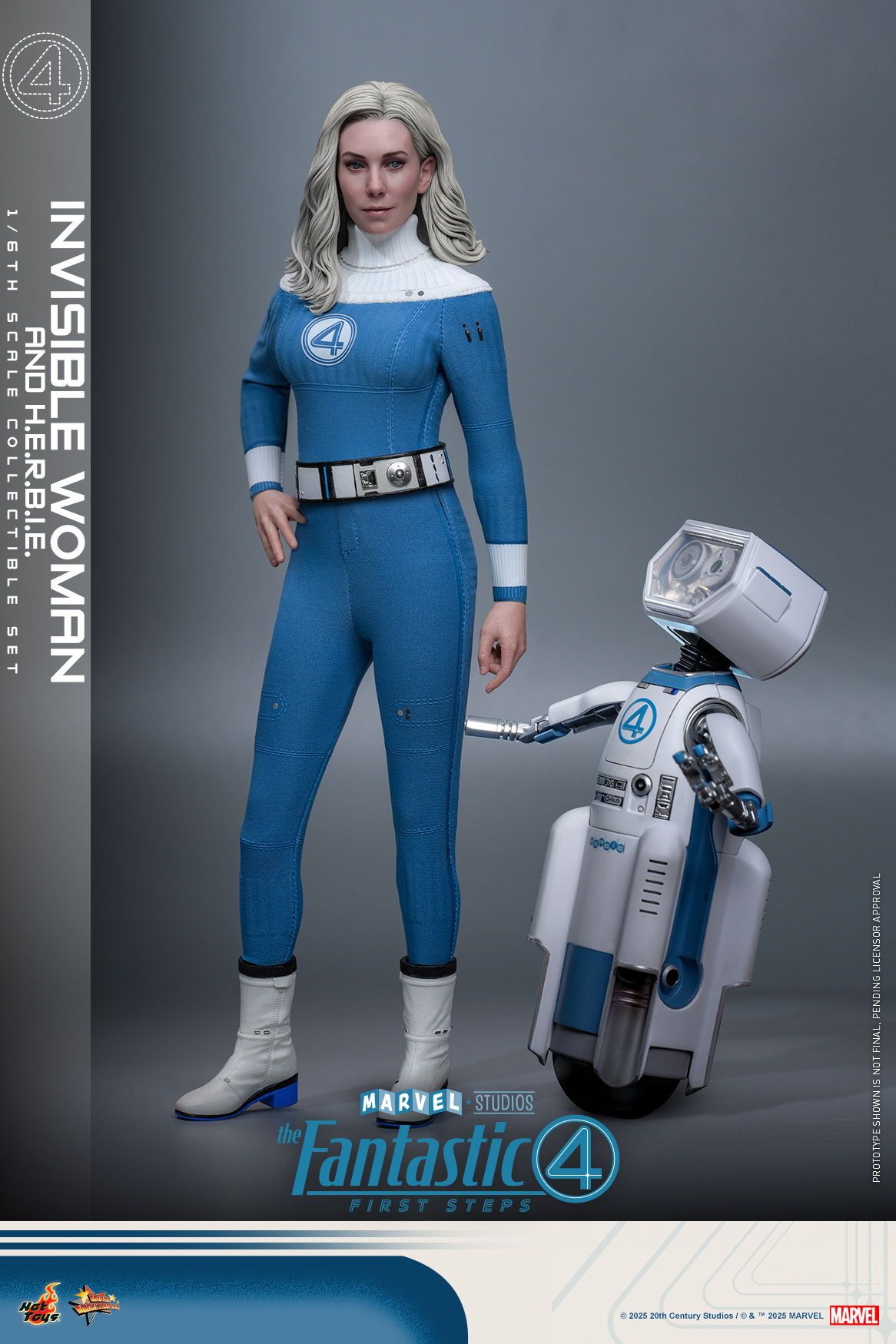 25/08/2568 Hot Toys MMS824 The Fantastic Four: First Steps - Invisible Woman and H.E.R.B.I.E.