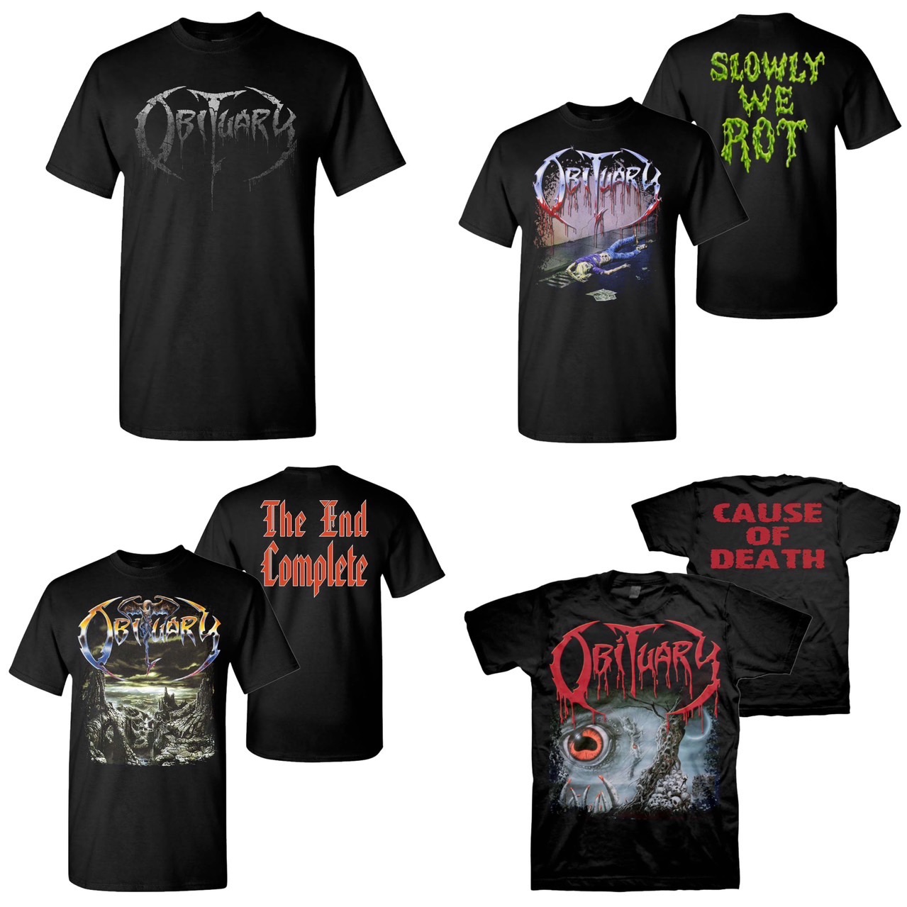🇺🇸[PREORDER] เสื้อวง OBITUARY T-SHIRT รวมลายสุดฮิต ลิขสิทธิ์แท้จาก USA