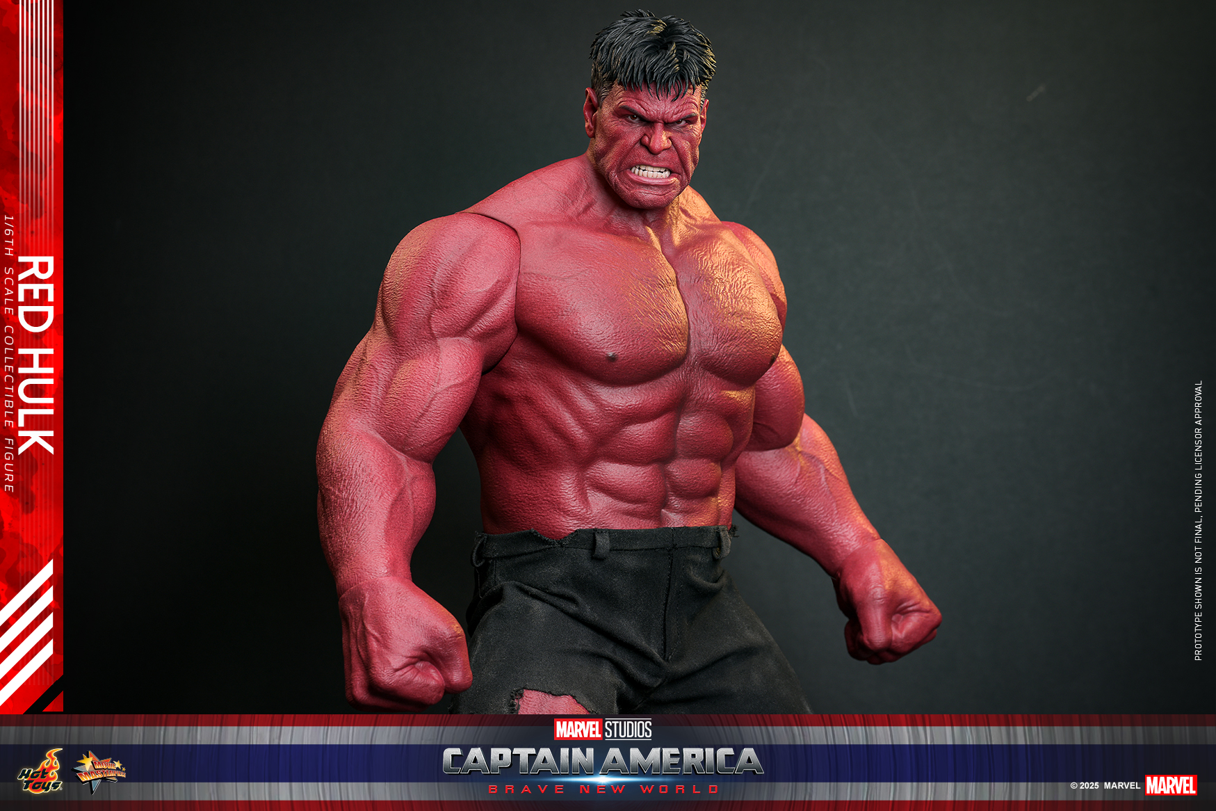Hot Toys MMS797 Captain America: Brave New World - Red Hulk
