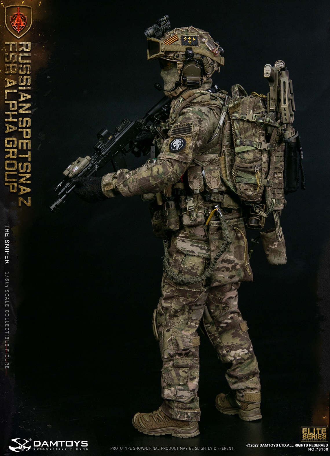 DAMTOYS 78100 1/6 RUSSIAN SPETSNAZ FSB ALPHA GROUP - THE SNIPER