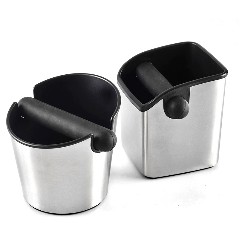 Square Stainless steel knock box mini