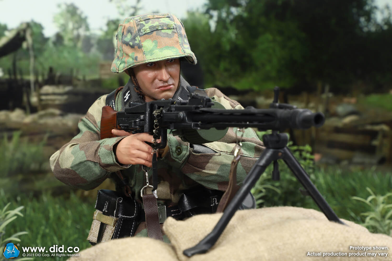 DID D80169 1/6 WWII German 12th SS Panzer Division MG42 Gunner – Otto