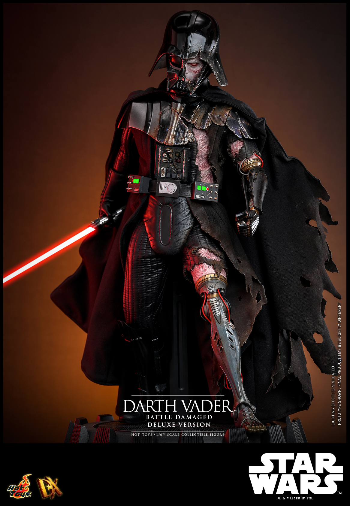 Hot Toys DX45B Star Wars - Darth Vader (Battle Damaged) (Deluxe Version) (Special Edition)