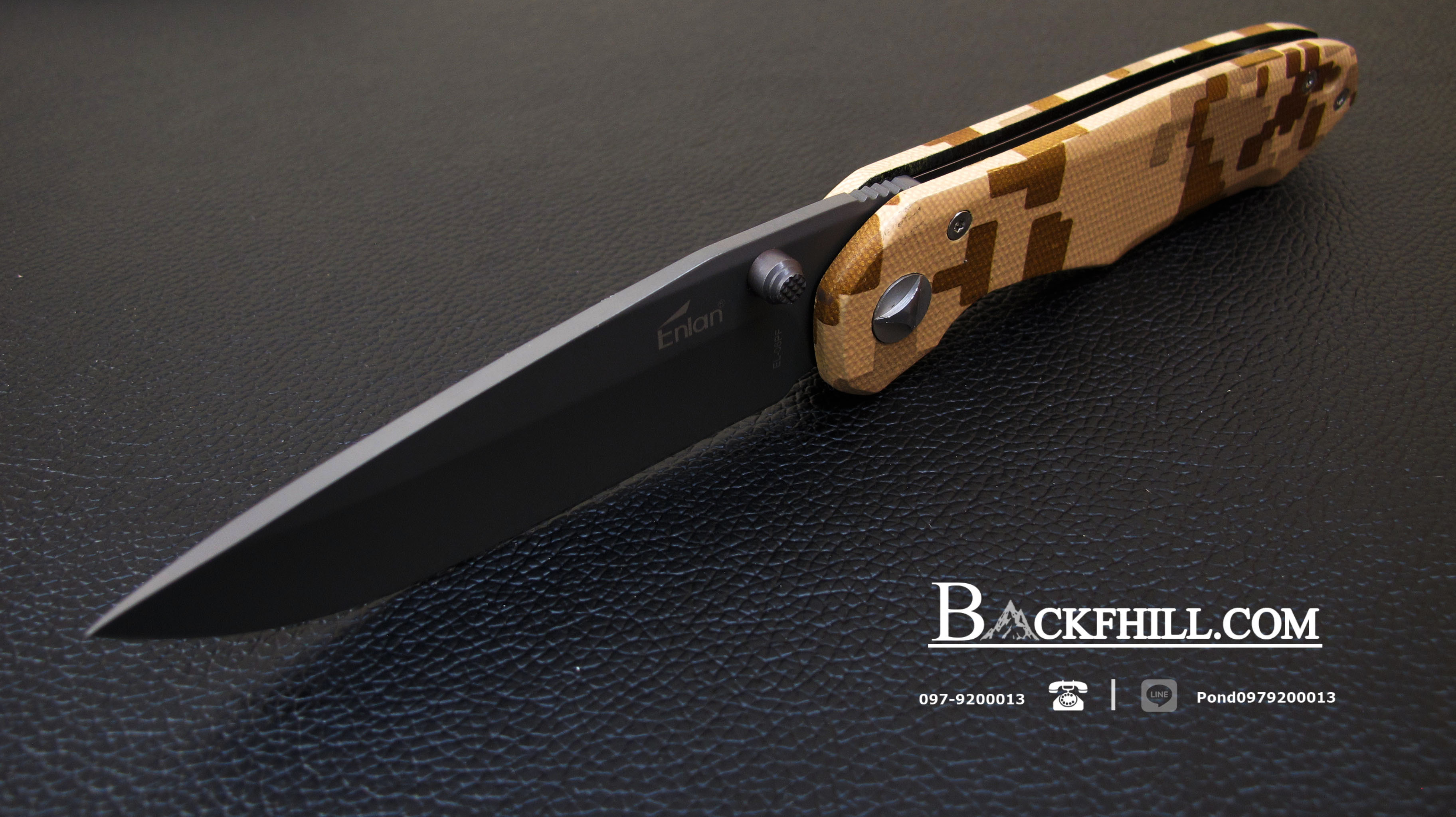 มีดพับ ENLAN รุ่น EL-06PF ลายพรางทะเลทราย ของแท้ 100 %