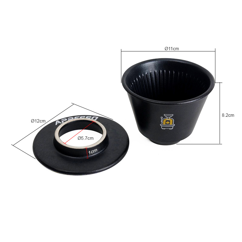 APRESSO Ceramic dripper 2-4 cups with drip stand