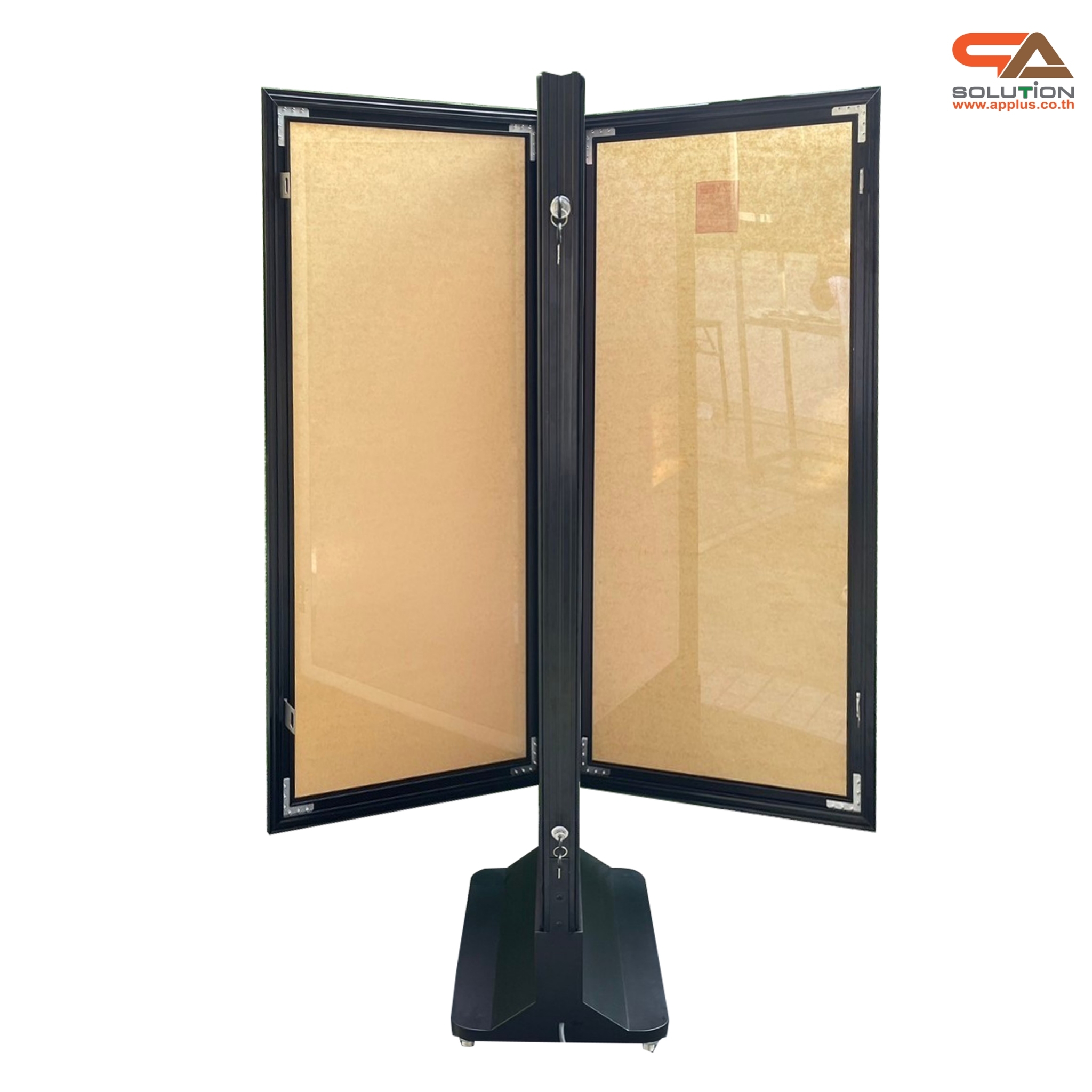 ตู้ไฟตั้งพื้น LED 2 หน้า มีล้อ ขนาด (W) 60 X (H) 155 ซม. รุ่น OUTDOOR (มีกุญแจล็อค) เหมาะกับภายนอกอาคาร