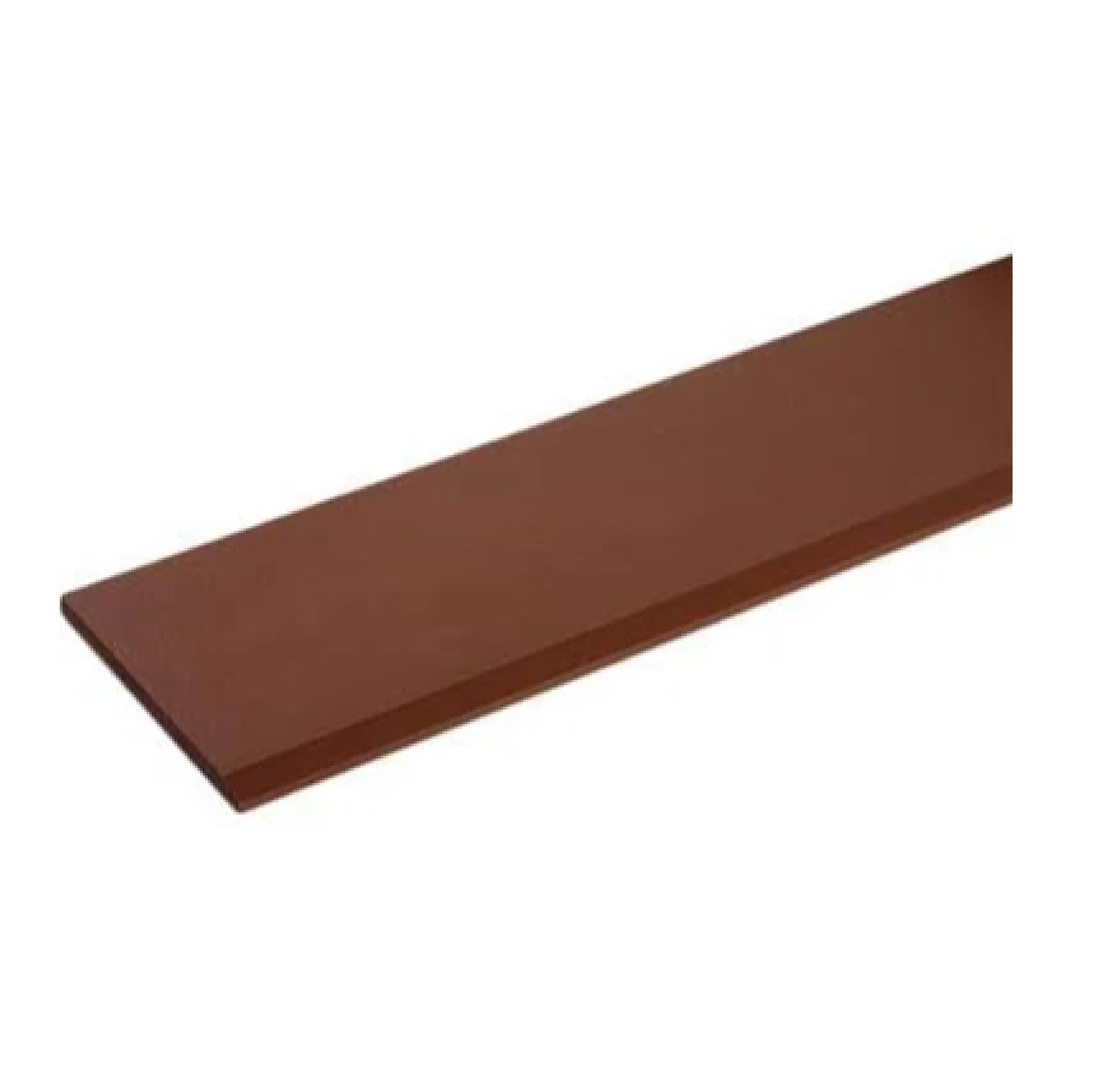 เชิงชายลบมุม ตราเพชร รุ่น เรียบลบมุม ขนาด 20 x 300 x 1.6 ซม. สีรองพื้นสักทอง
