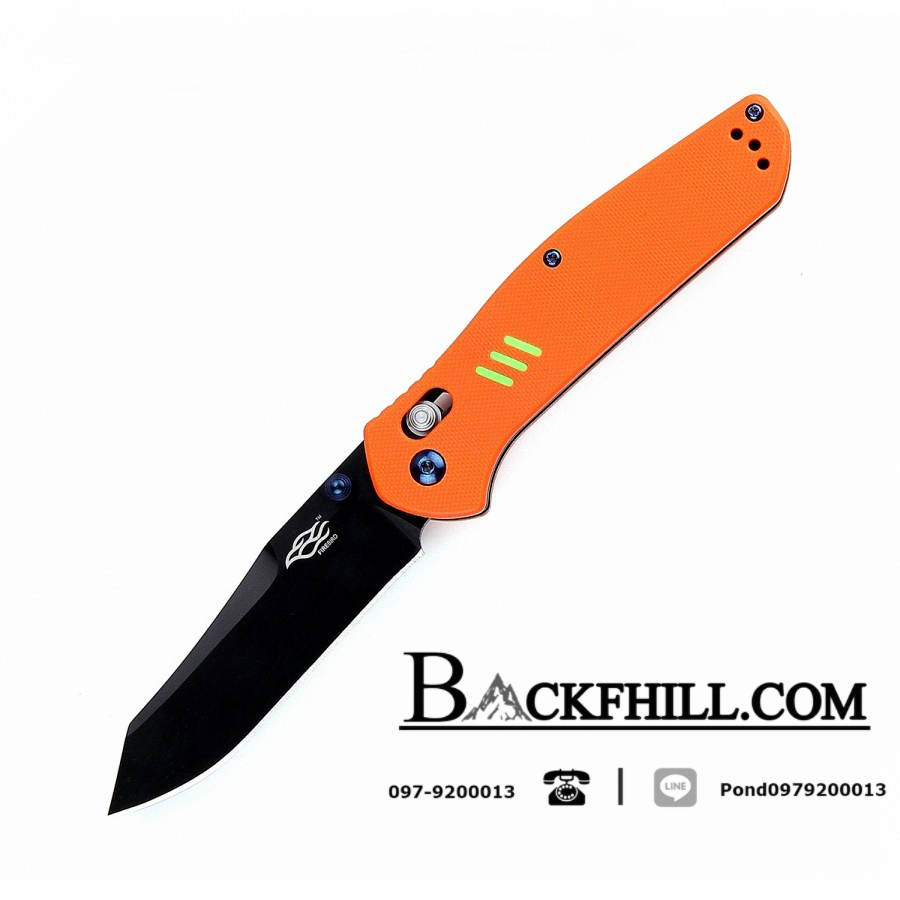 มีดพับ Ganzo รุ่น KNIFE FIREBIRD F7563 OR ด้ามสีส้มใบมีดดำ