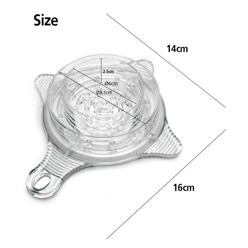 หัวฝักบัวดริป ถาดช่วยดริป ช่วยกระจ่ายน้ำให้ทั่วถึงกาแฟ 33 รู มีด้ามจับ พลาสติก