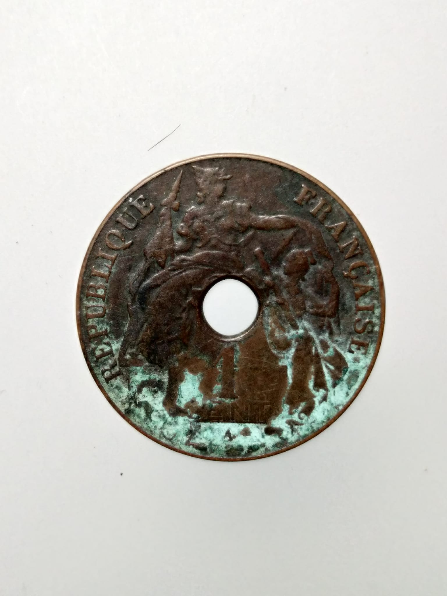 E099 เหรียญอินโดไชน่า ปี1938 ใช้ในประเทศแถบอินโดจีน ที่ฝรั่งเศสปรกครองอยู่ในสมัยนั้น