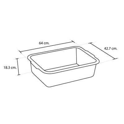 กระบะพลาสติก กระบะเก็บจาน 1403-014