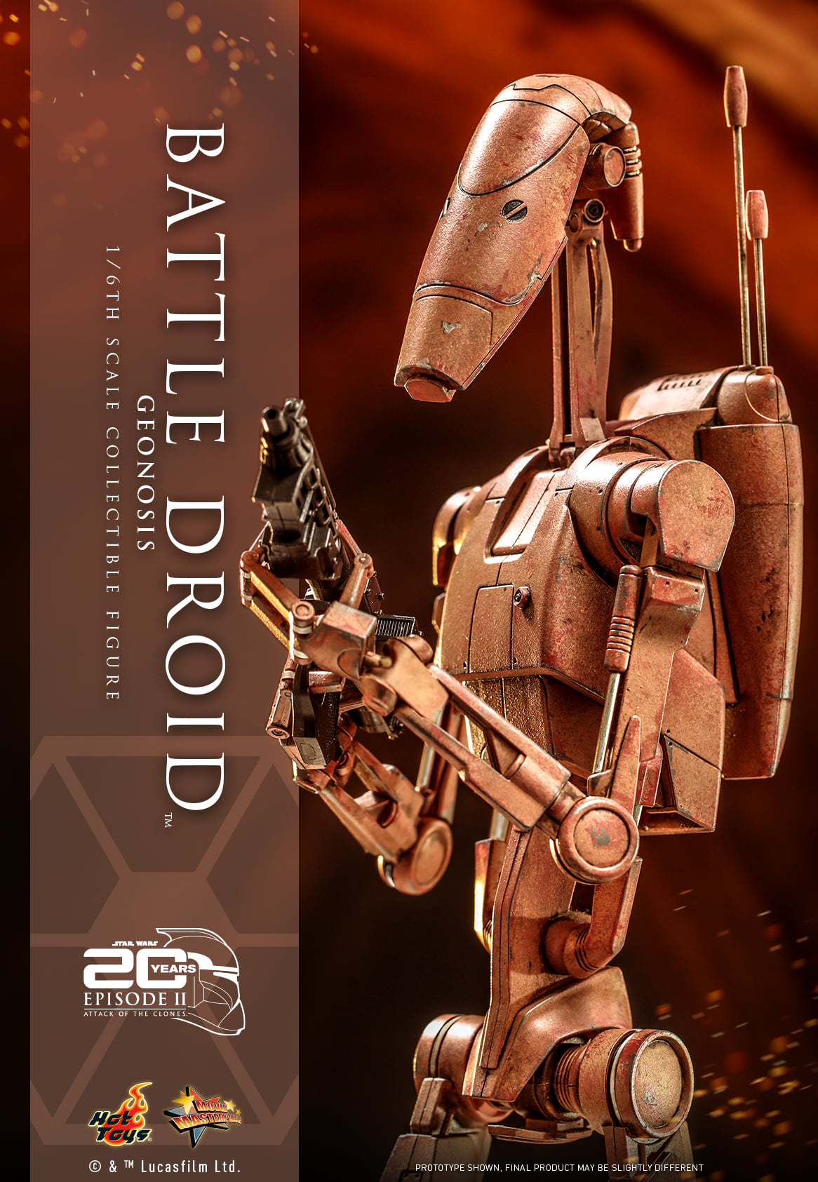 Hot Toys MMS649 1/6 Star Wars Episode II: Attack of the Clones™ - Battle Droid™ (Geonosis)