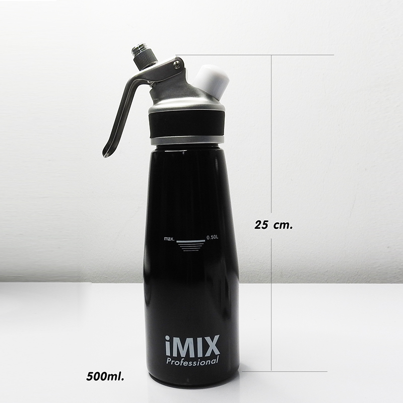 ขวดทำวิปครีมไอมิกซ์ หัวอลูมิเนียม IMIX 500cc.