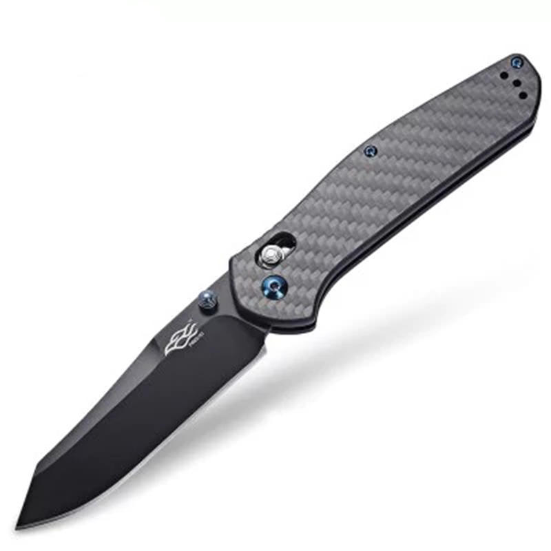 มีด Ganzo รุ่น F7563- CF (สี carbon fiber)- Firebird G10 Scales Folding Knife.