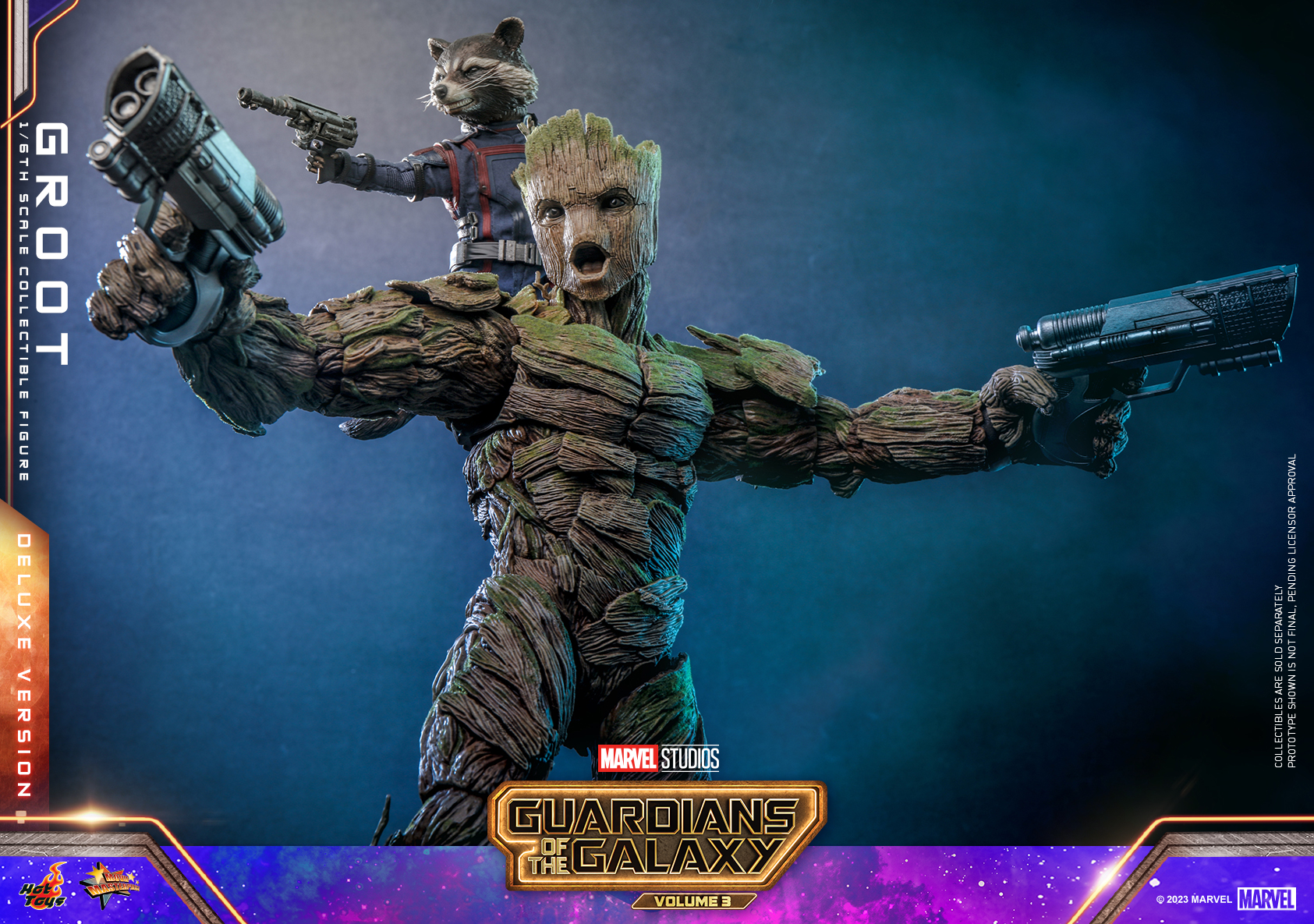 Hot Toys MMS707 1/6 Guardians of the Galaxy Vol. 3 - Groot (Deluxe Version)