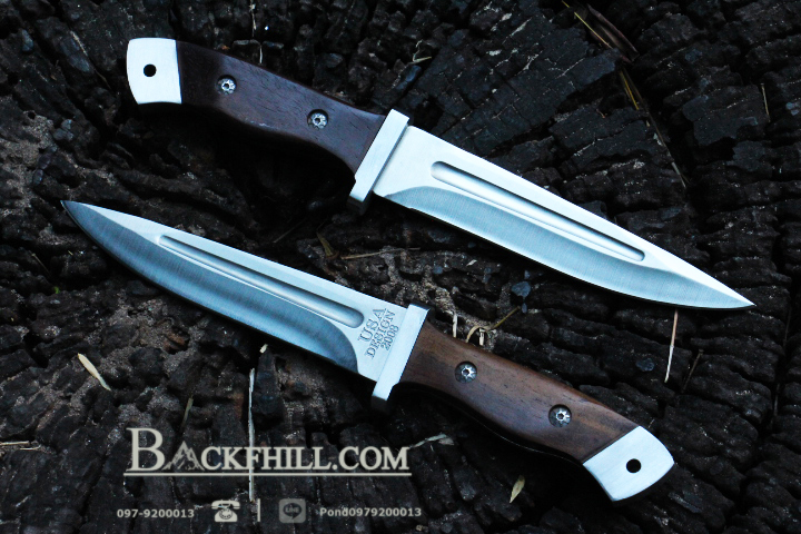 มีดใบตายด้ามไม้ BUCK Model.2008 OEM พร้อมซอง