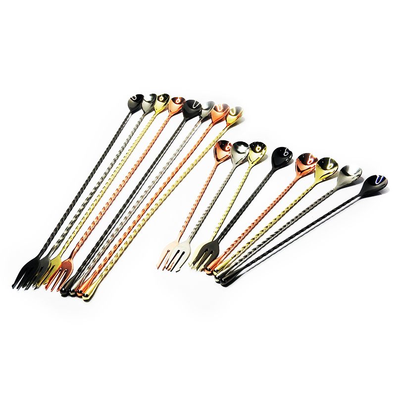 ช้อนบาร์ ยาว 30 cm. ปลายด้ามเป็นส้อม 1630-010