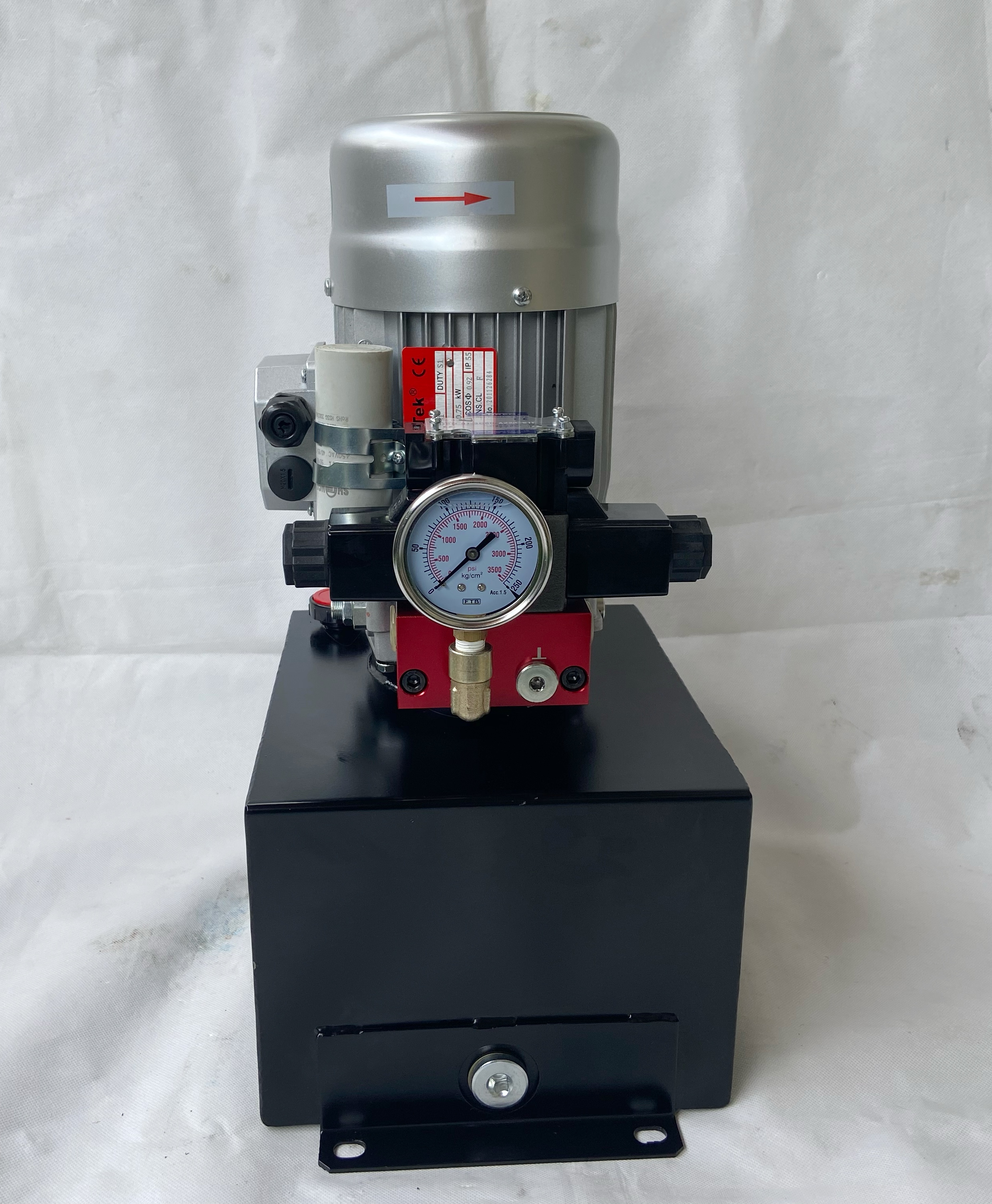 ชุด Power unit mini motor1hp4p220โวลต์ Tank 12ลิตร ปั้มไฮดรอลิคไฟฟ้า