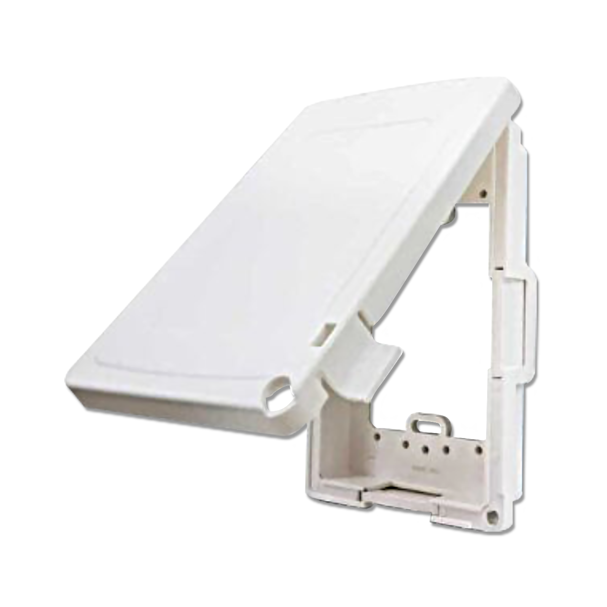 NANO ฝาครอบแผงหน้ากากกันน้ำแบบเรียบ สีขาว รุ่น NANO-413W (20 ชิ้น/กล่อง)