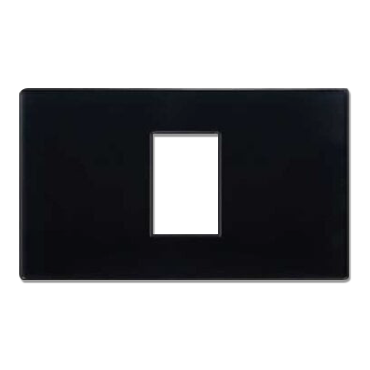 NANO แผงหน้ากากอะคริลิค พร้อมตะแกรง ขนาด 1 ช่อง Classic series สีดำ รุ่น ACR-400-1B (100 ชิ้น/กล่อง)