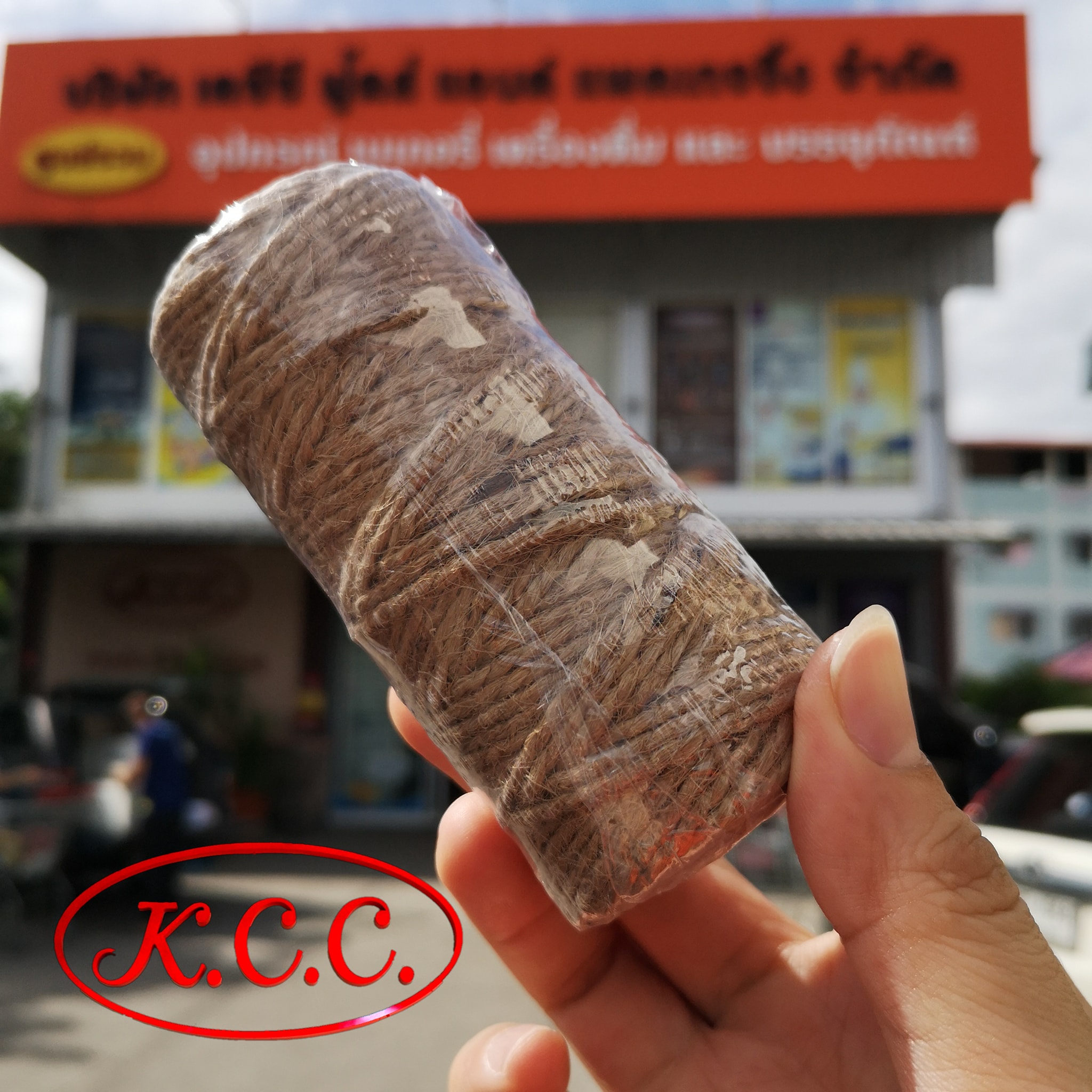 เชือกปอ สีน้ำตาล เชือกป่าน DIY เชือก 1 ม้วน กว้าง 2 มม. (2 mm.) ยาว 100 เมตร (100 m.)