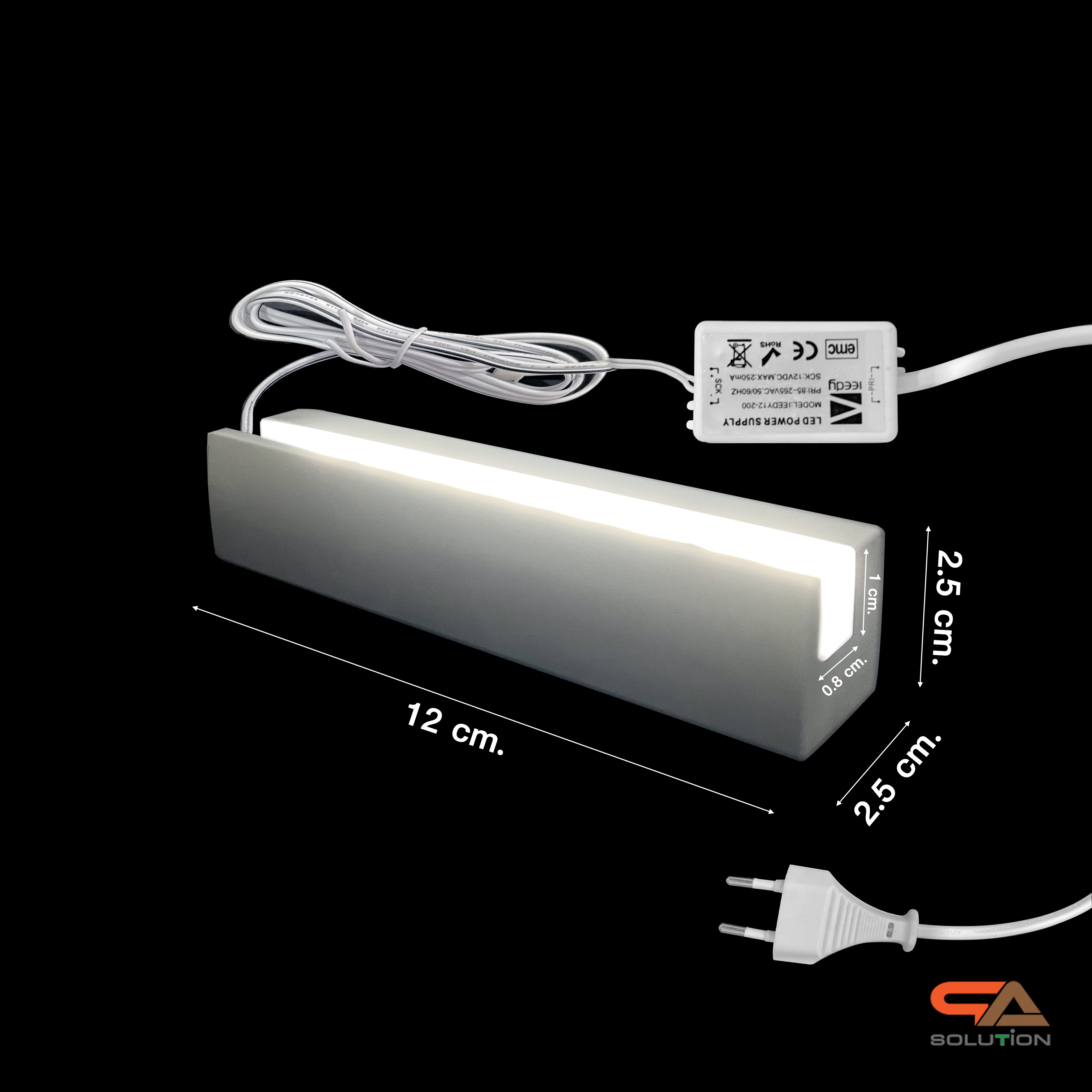 Clearance Sale! อะลูมิเนียมบาร์ LED BAR ไฟLED แสงสีขาว 1 ชุด พร้อม POWER SUPPY ไม่รวมแผ่นอะคริลิค