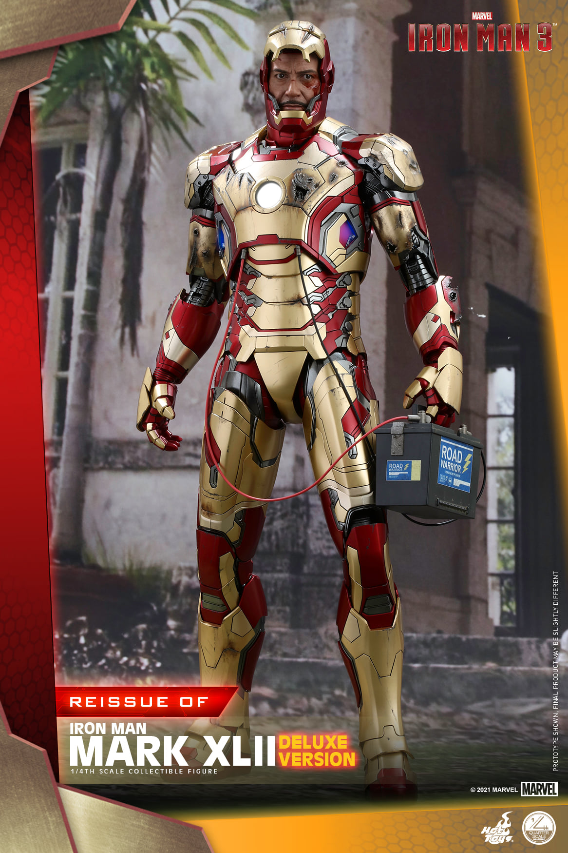 Hot Toys QS008 1/4 Iron Man 3 - Mark XLII (Deluxe Version) [Reissue]