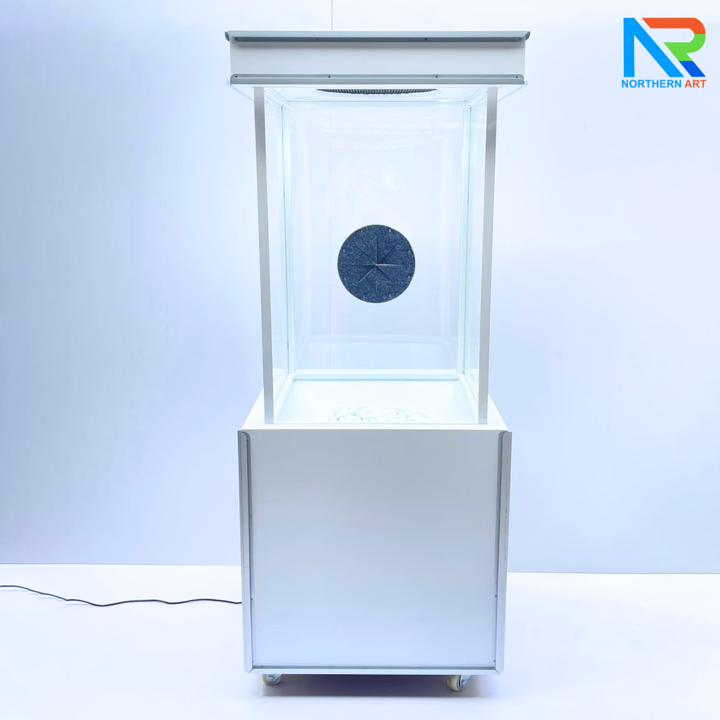 เช่าเกมส์ตู้ลม เช่าตู้ลมจับรางวัล (W)70 x (L)70 X (H)176 cm.พร้อมงานพิมพ์สติ๊กเกอร์ ไม่รวมบอลโฟม