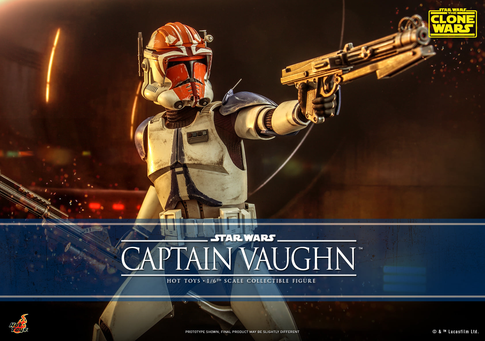 Hot Toys TMS065 1/6 Star Wars: The Clone Wars™ - Captain Vaughn™
