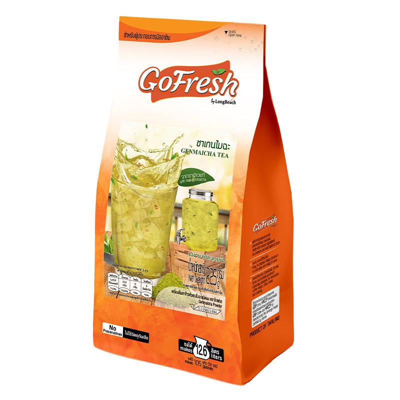 Gofresh ลองบีช - ชาข้าวเกนไมฉะ ชนิดผง ขนาด 225 กรัม