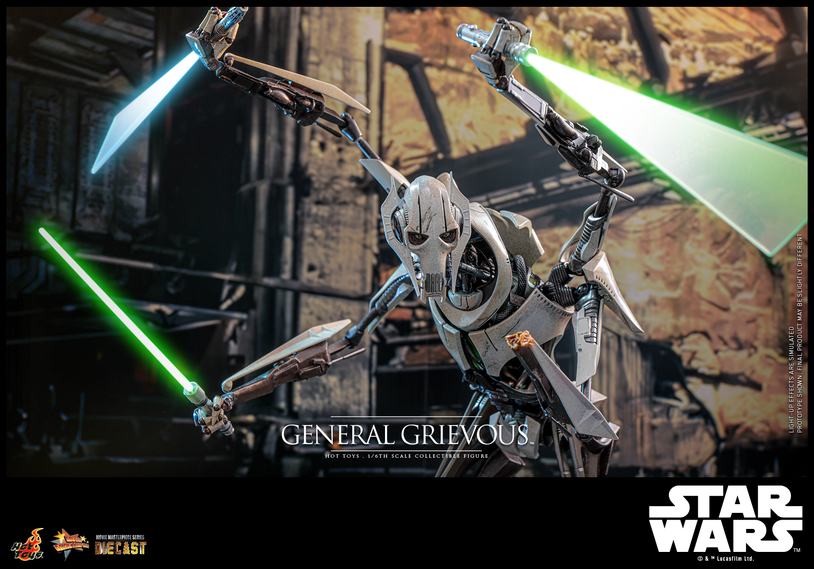 Hot Toys MMS760D67 Star Wars Episode III: Revenge of the Sith - General Grievous