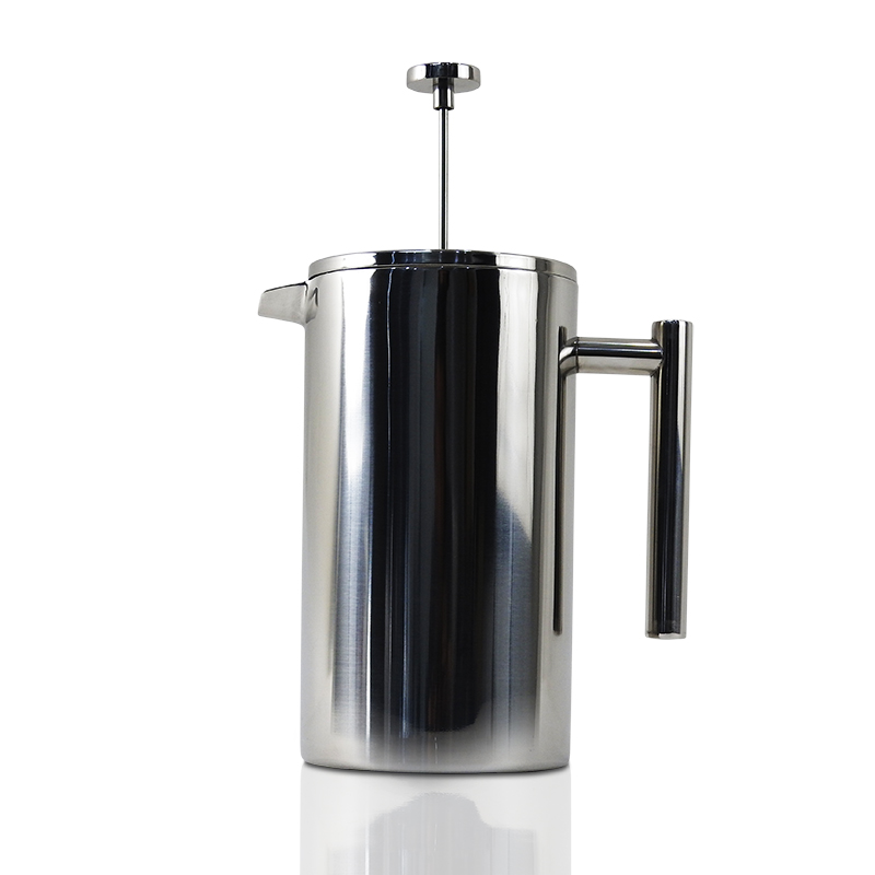 กาเฟรนช์เพรส ชงกาแฟ ตีฟองนม สแตนเลส ผนัง 2 ชั้น