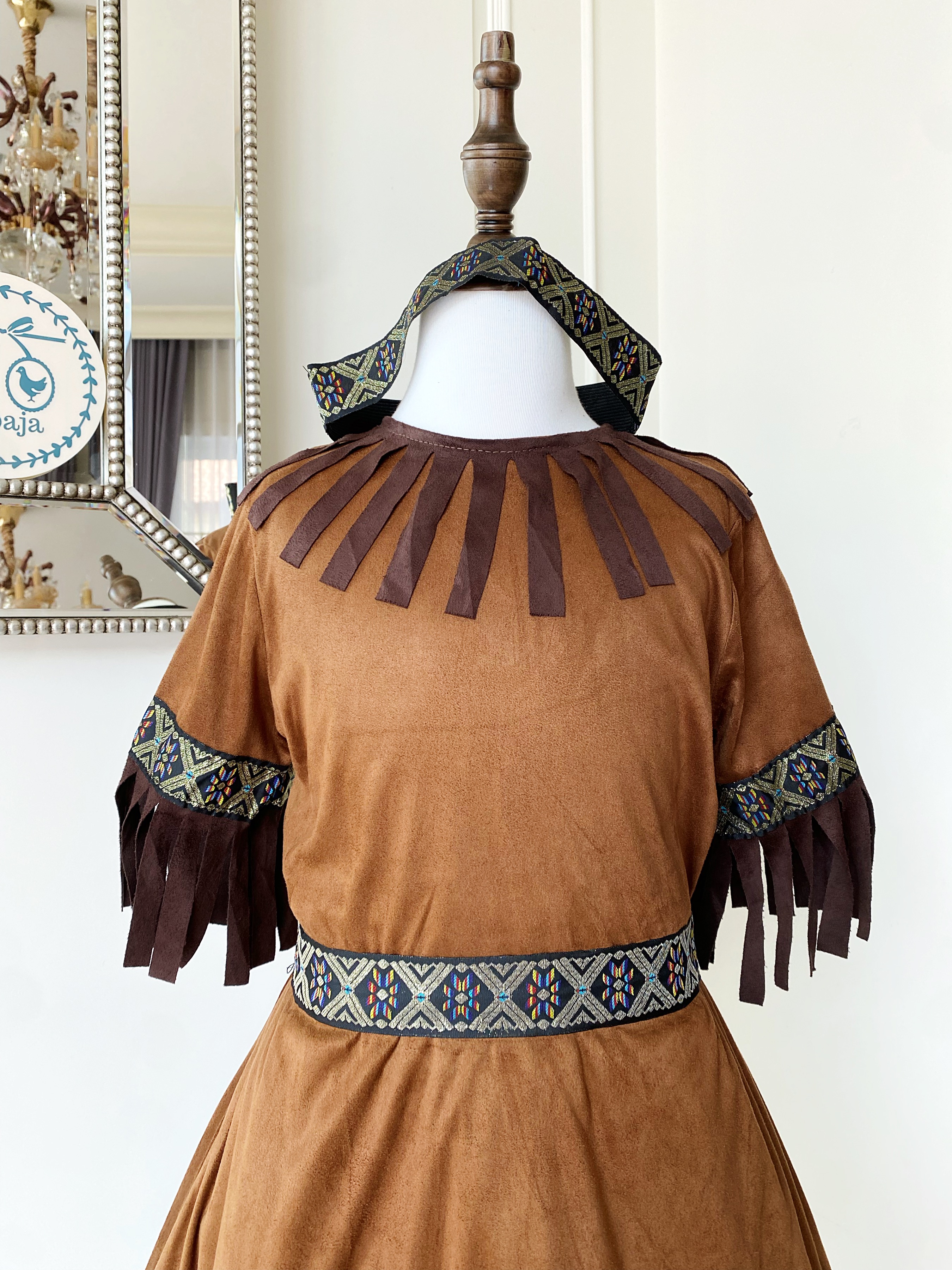 ชุดคอสเพลย์ ชุดอินเดียนแดงเด็กหญิง (Red Indian)