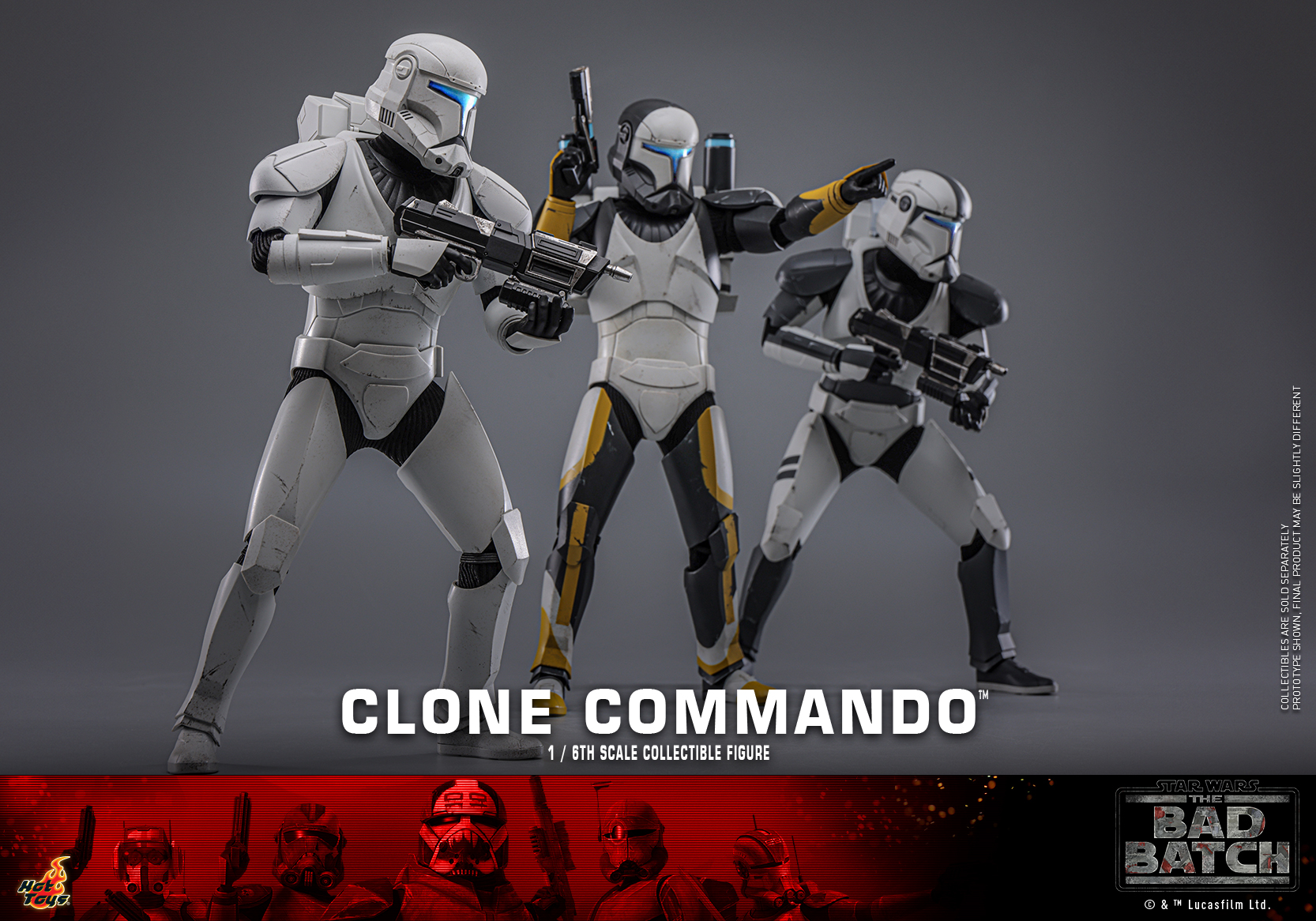 Hot Toys TMS131 Star Wars: The Bad Batch - Clone Commando