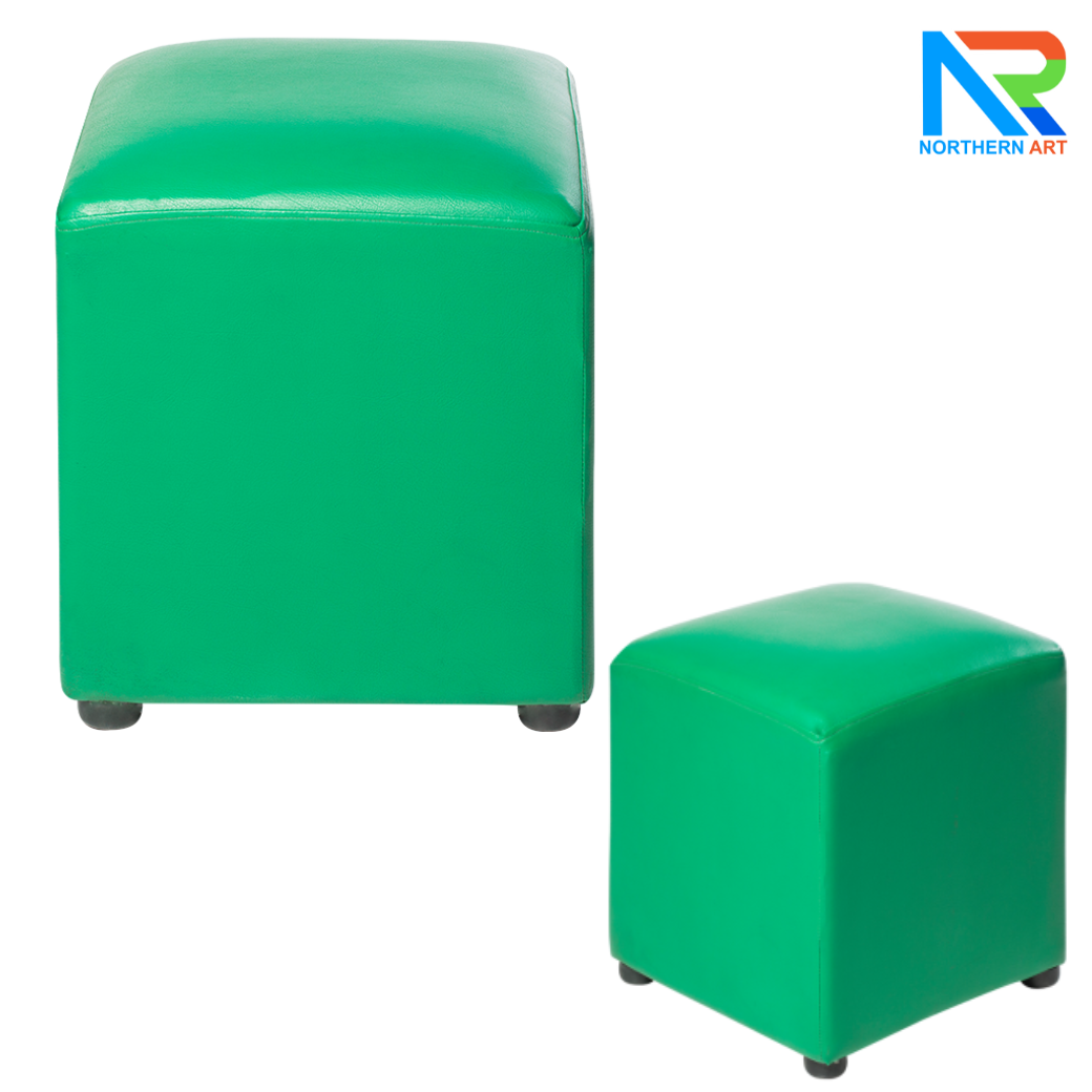 เช่าเก้าอี้สตูล เบาะหนัง ทรงลูกเต๋า พร้อมจุกรองฐาน มีสี ดำ,ขาว,ชมพู,ม่วง,เขียวเข้ม,เขียวอ่อน,ฟ้า,น้ำเงิน,แดง,เหลือง,น้ำตาล,ส้ม