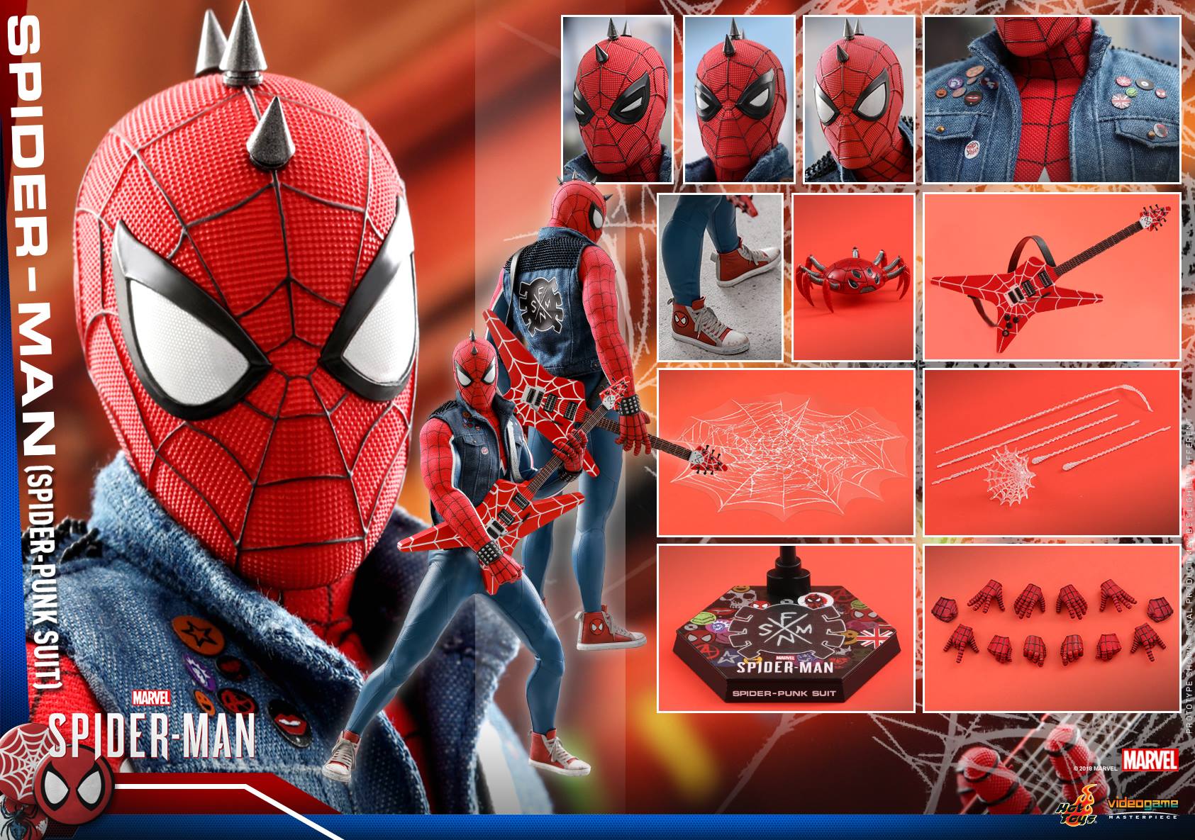 Hot Toys VGM32 MARVEL'S SPIDER-MAN - SPIDER-MAN (SPIDER-PUNK SUIT)