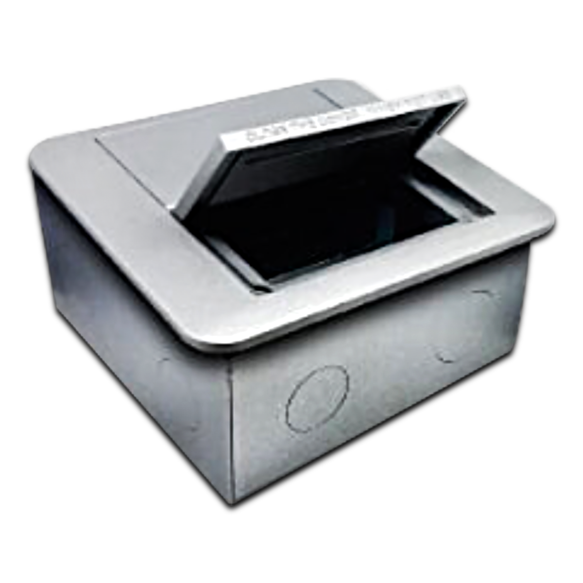 NANO เต้ารับฝังพื้น 6 ช่องฝาปิดแบบพับ Floor outlet double duplex (ไม่รวมเต้ารับ) รุ่น NN-FLD04S